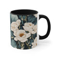 Winter Flowers, Ceramic Coffee Mug