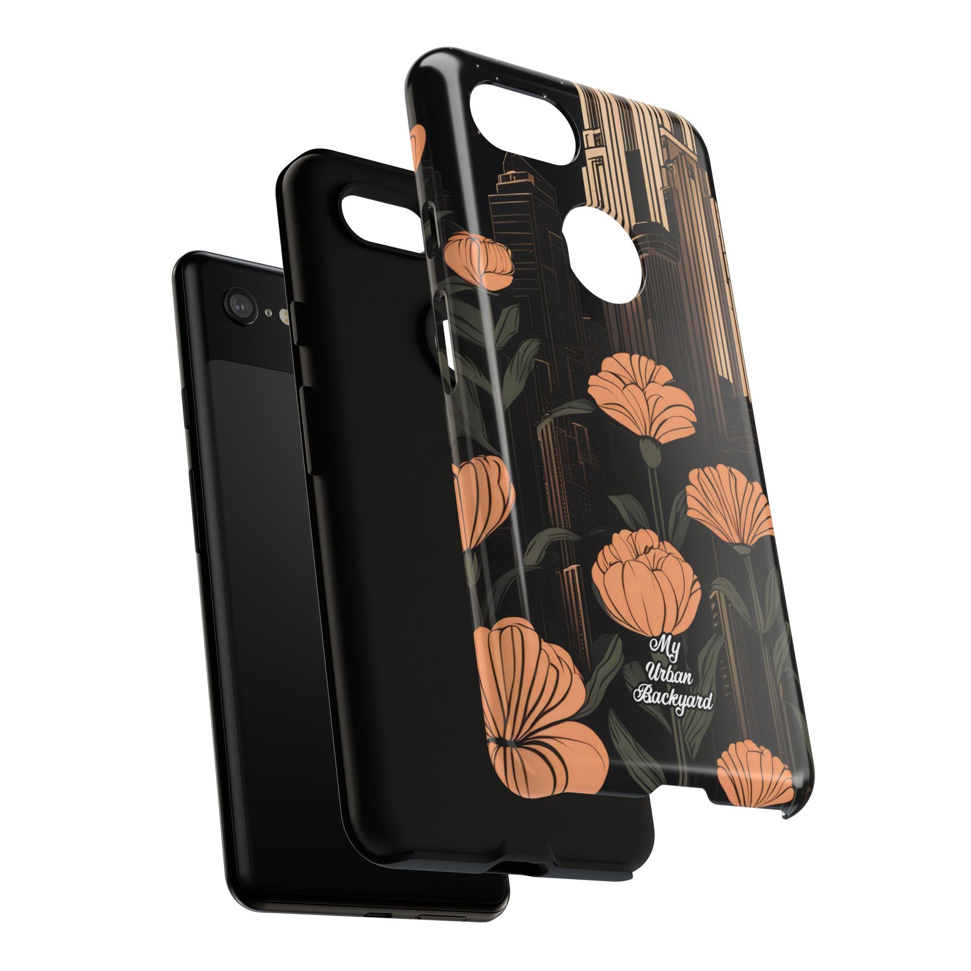 Urban Evening with Flowers, Cell Phone Case - Apple iPhone, Samsung Galaxy, Google Pixel