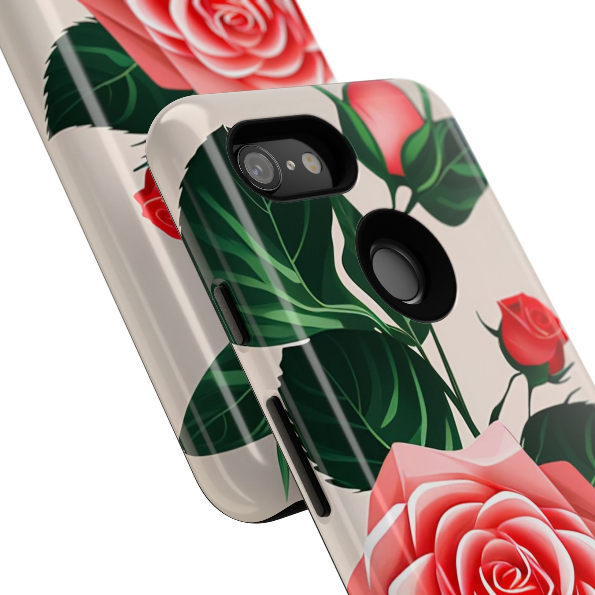 Pink Rose Flowers, Cell Phone Case - Apple, Samsung, Google Pixel