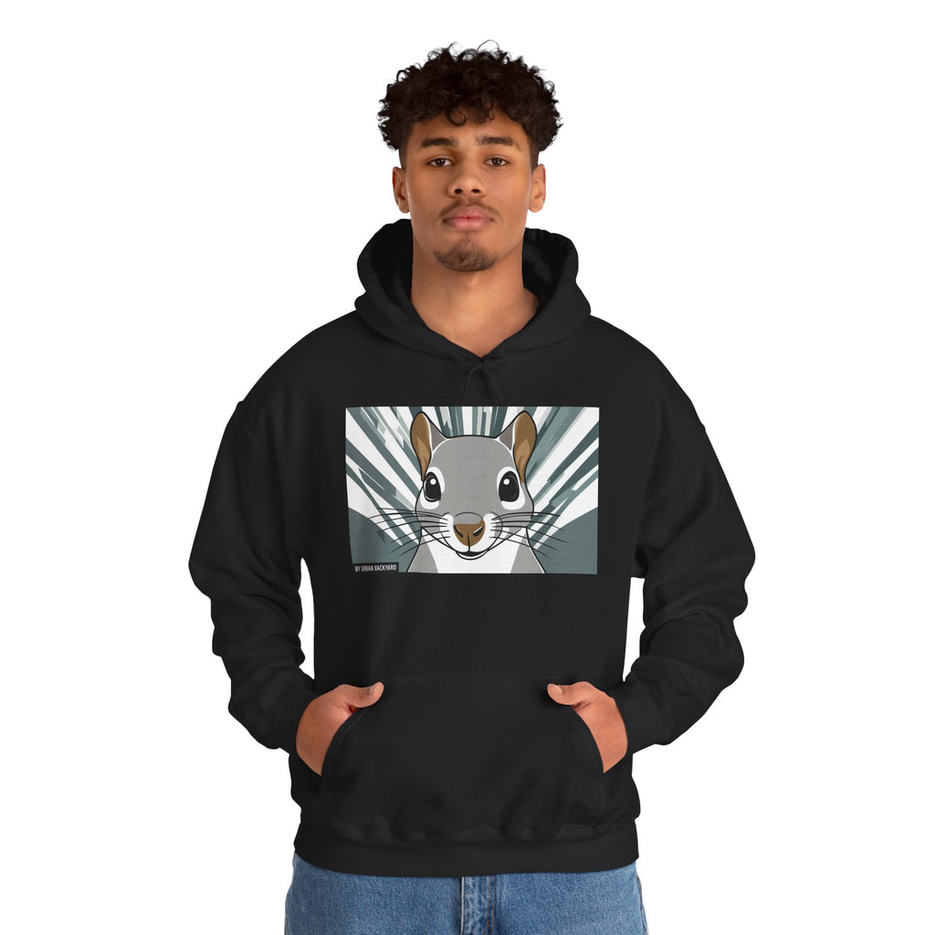Cute Squirrel Graphic Hoodie, Cozy Unisex Sweatshirt, Nature Lover Gift, Autumn Fashion, Animal Art Clothing