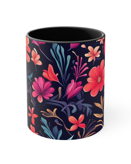 Night Blooming Wildflowers, Ceramic Mug - Perfect for Coffee, Tea, and More!