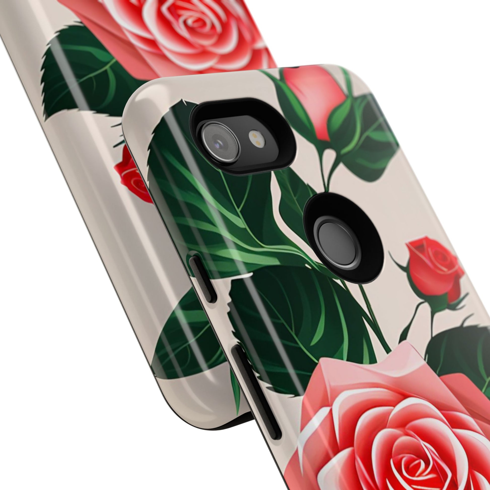 Pink Rose Flowers, Cell Phone Case - Apple, Samsung, Google Pixel