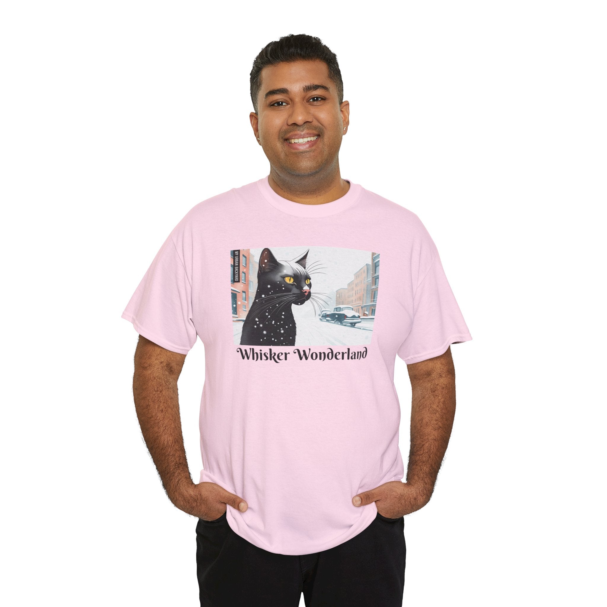 Whisker Wonderland Unisex Heavy Cotton Tee - Cozy Cat Lover's T-Shirt