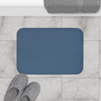 Coastal Blue Memory Foam Bath Mat — Soft Absorbent Bathroom Rug, 2 sizes