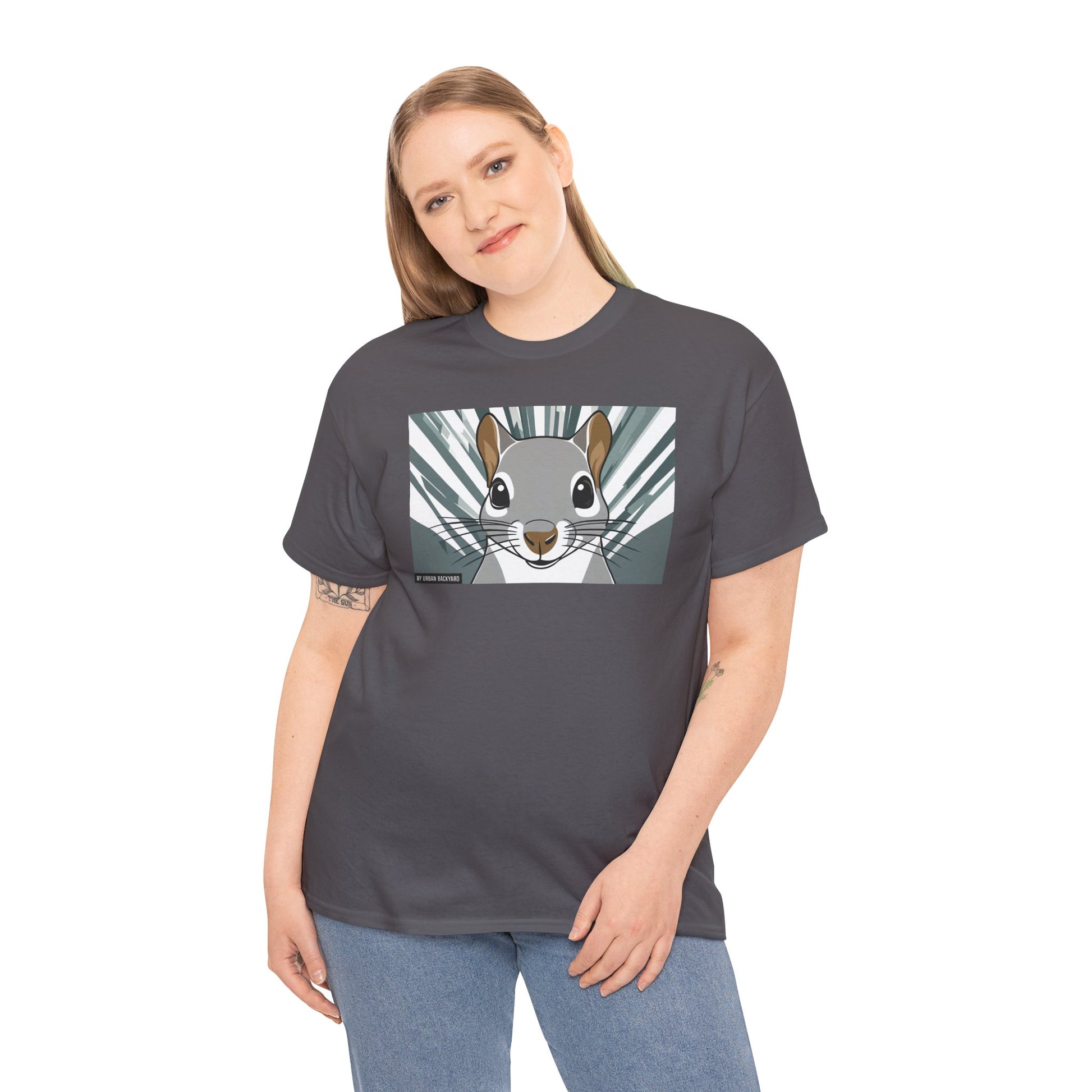 Cute Squirrel Graphic Tee, Unisex Cotton T-Shirt, Nature Lover Gift, Animal Art Top, Casual Wear