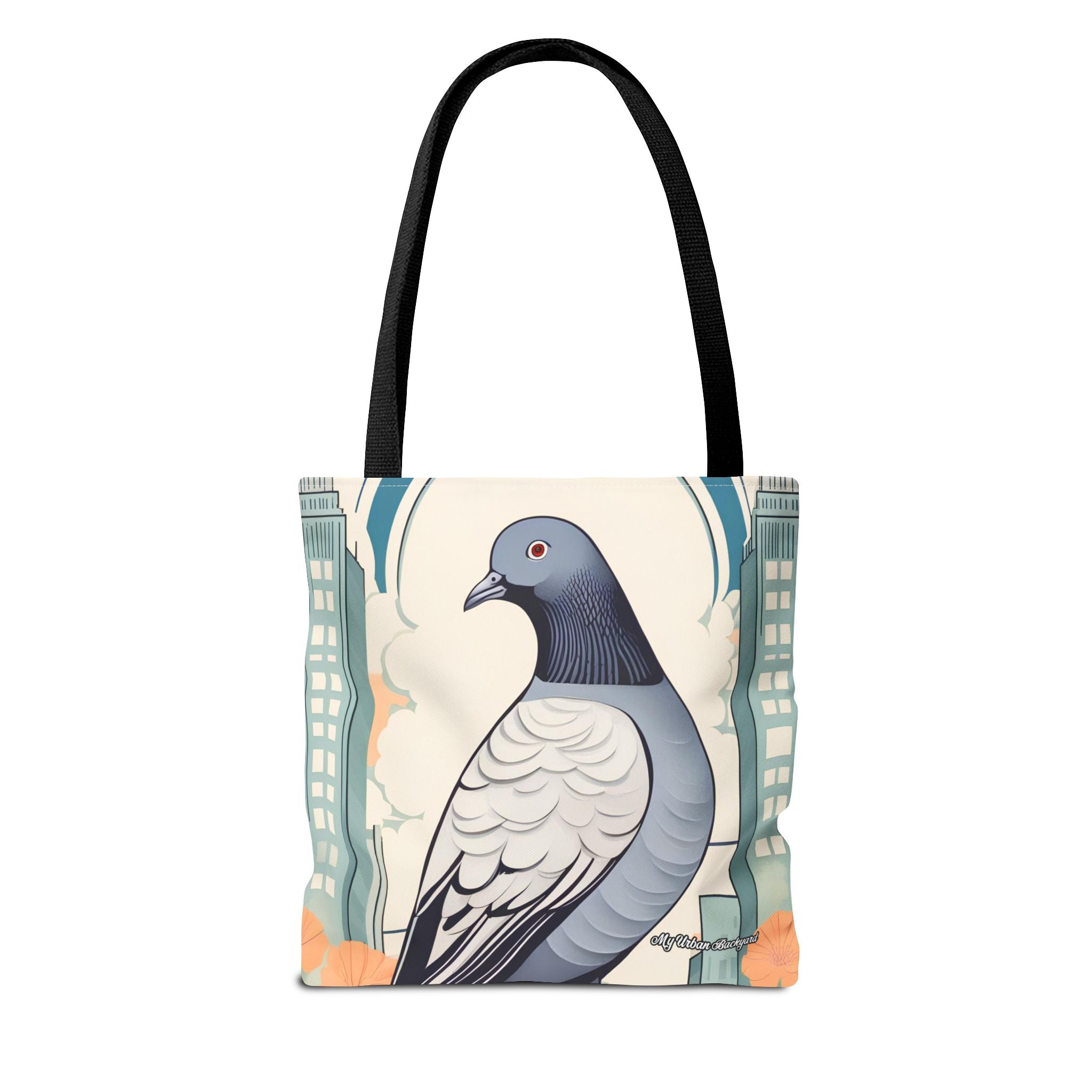 City Pigeon, Bird Tote Bag with Cotton Handles For Everyday Use, 3 Sizes