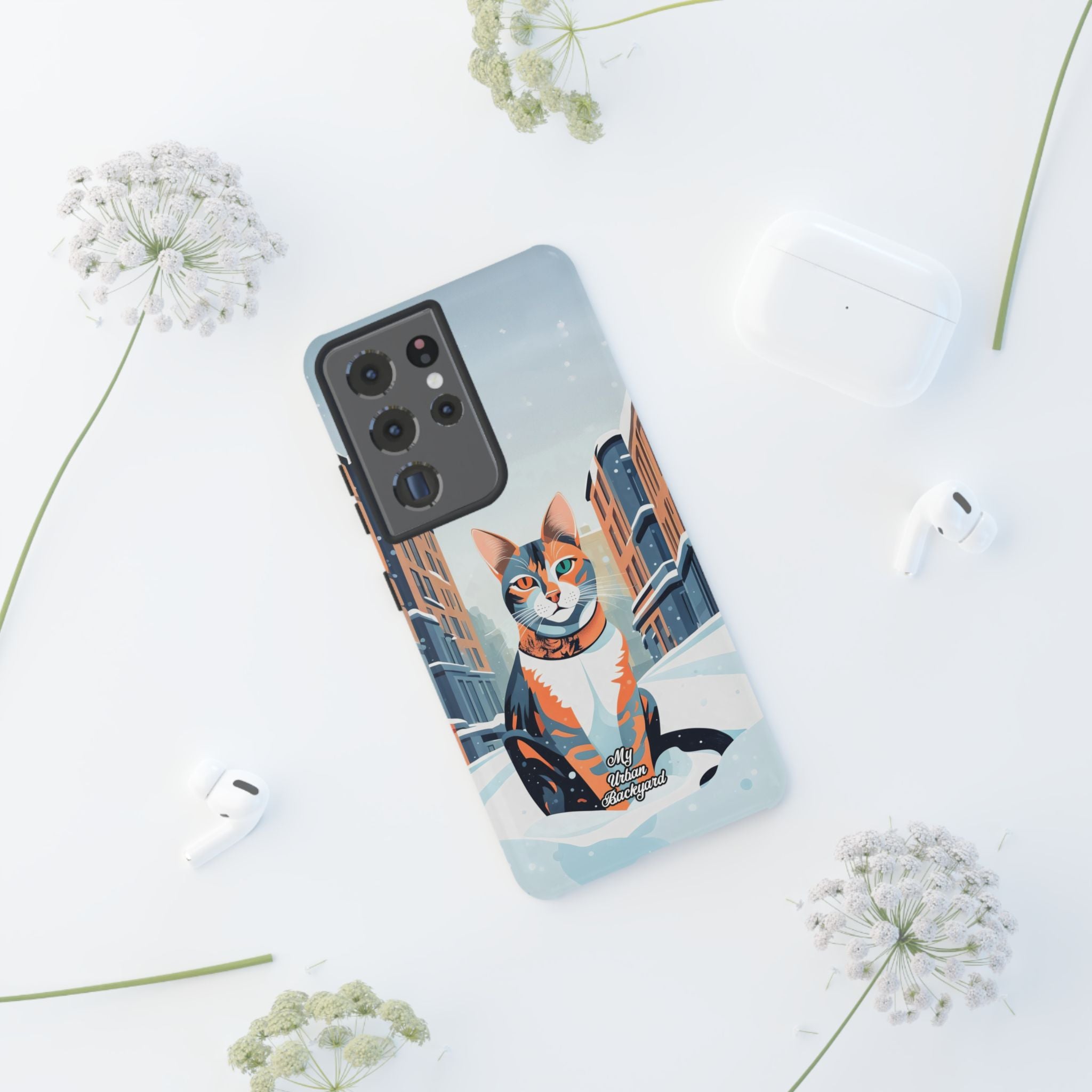 Claws Pawson in the Snow, Cell Phone Case - Apple, Samsung, Google Pixel