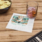 Art Deco Tabby — New Year Napkins