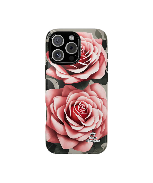 Pink Rose Flowers, Cell Phone Case - Apple, Samsung, Google Pixel
