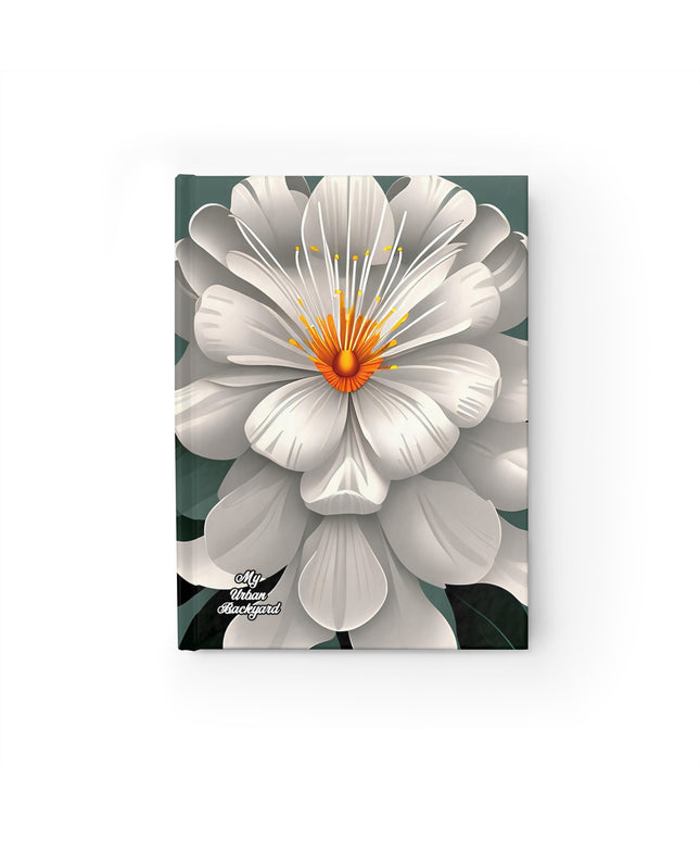 White Flower, Hardcover Notebook Journal - Write in Style