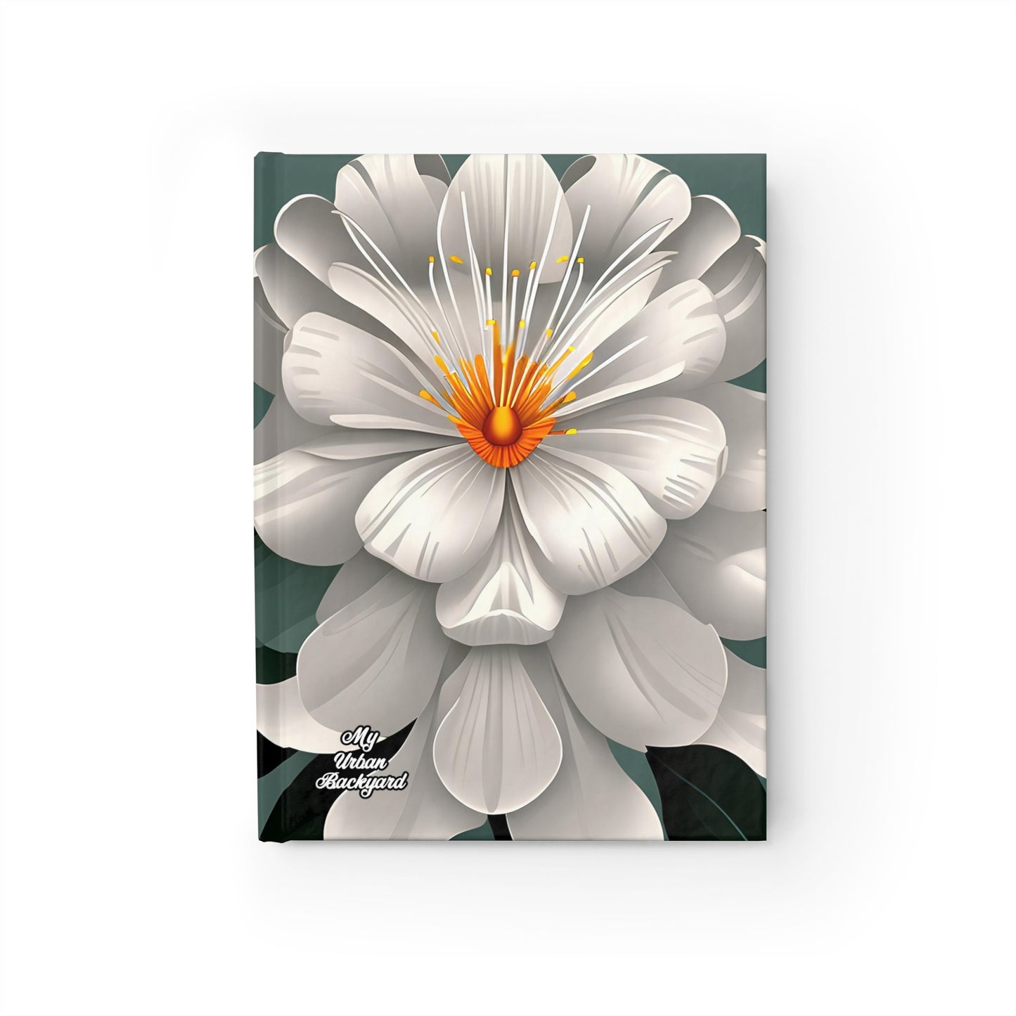 White Flower, Hardcover Notebook Journal - Write in Style