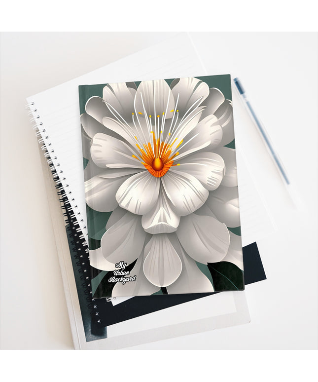 White Flower, Hardcover Notebook Journal - Write in Style
