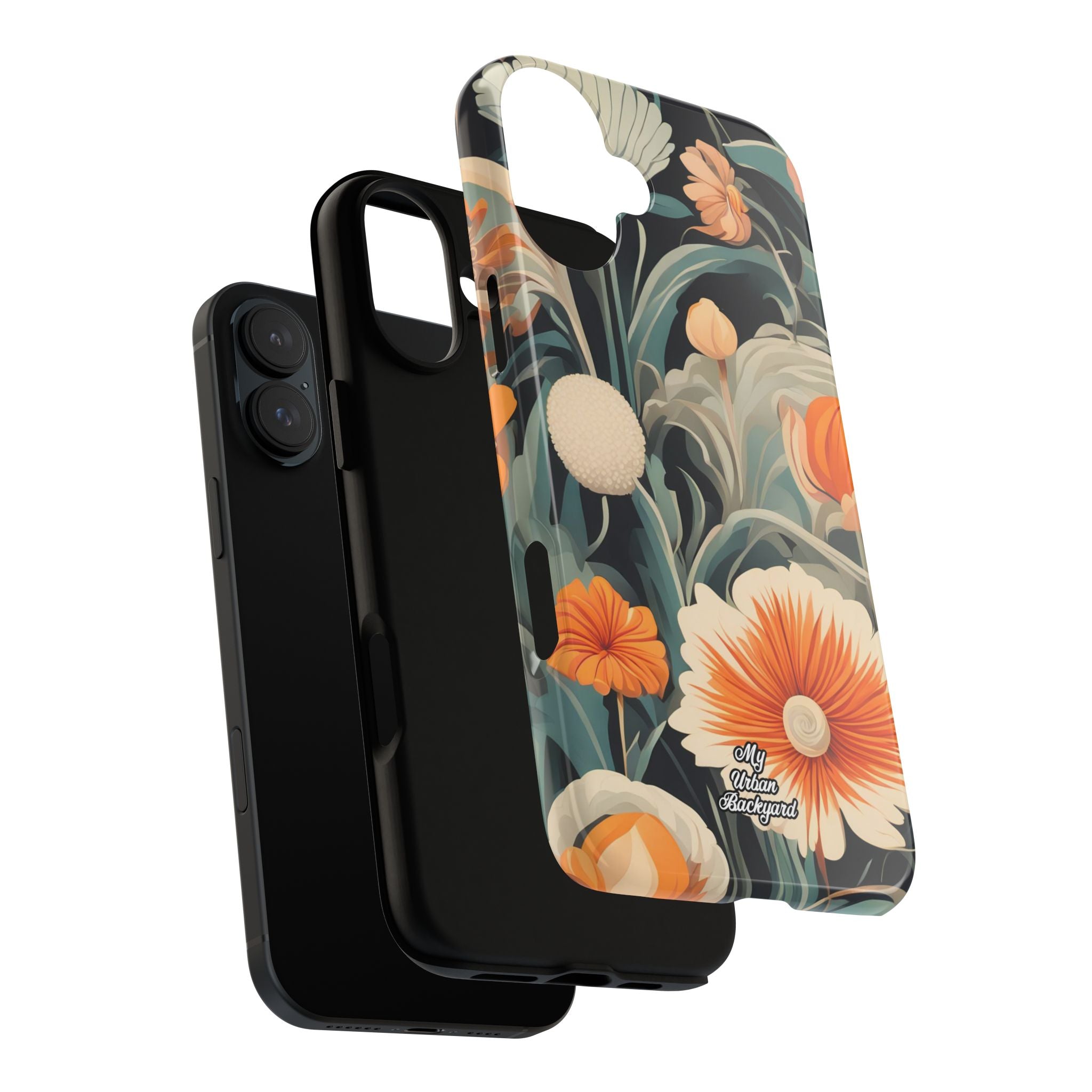 Orange and White Flowers, Cell Phone Case - Apple, Samsung, Google Pixel