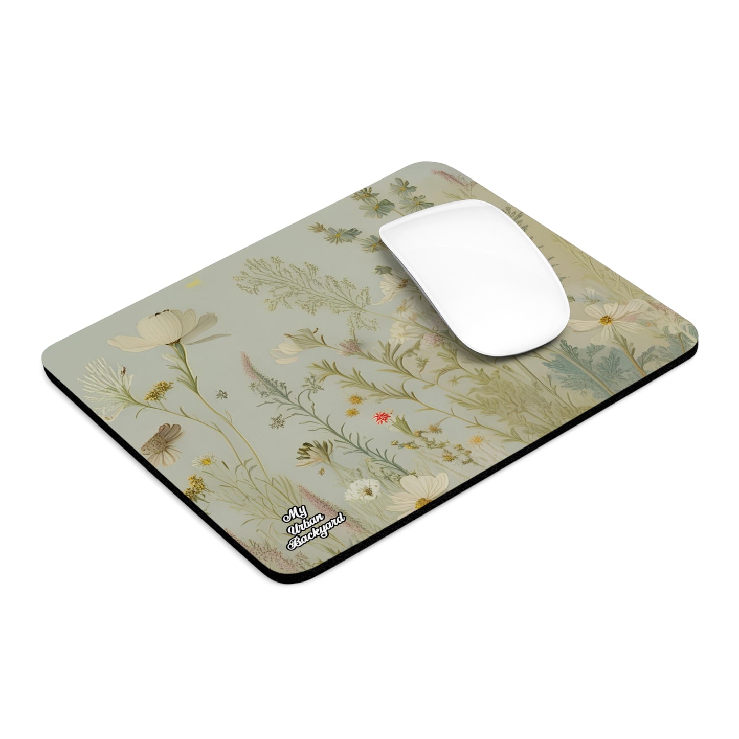 Hazy Day Flowers, Computer Mouse Pad - for Home or Office