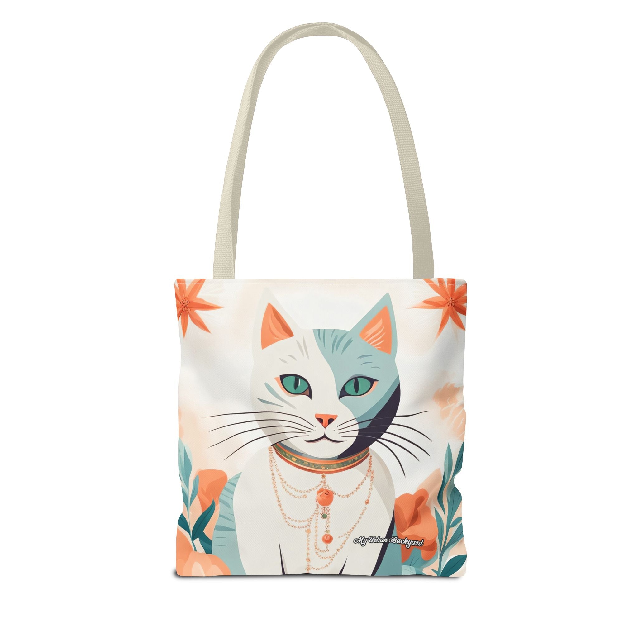 Whiskers, Cat Tote Bag with Cotton Handles For Everyday Use, 3 Sizes