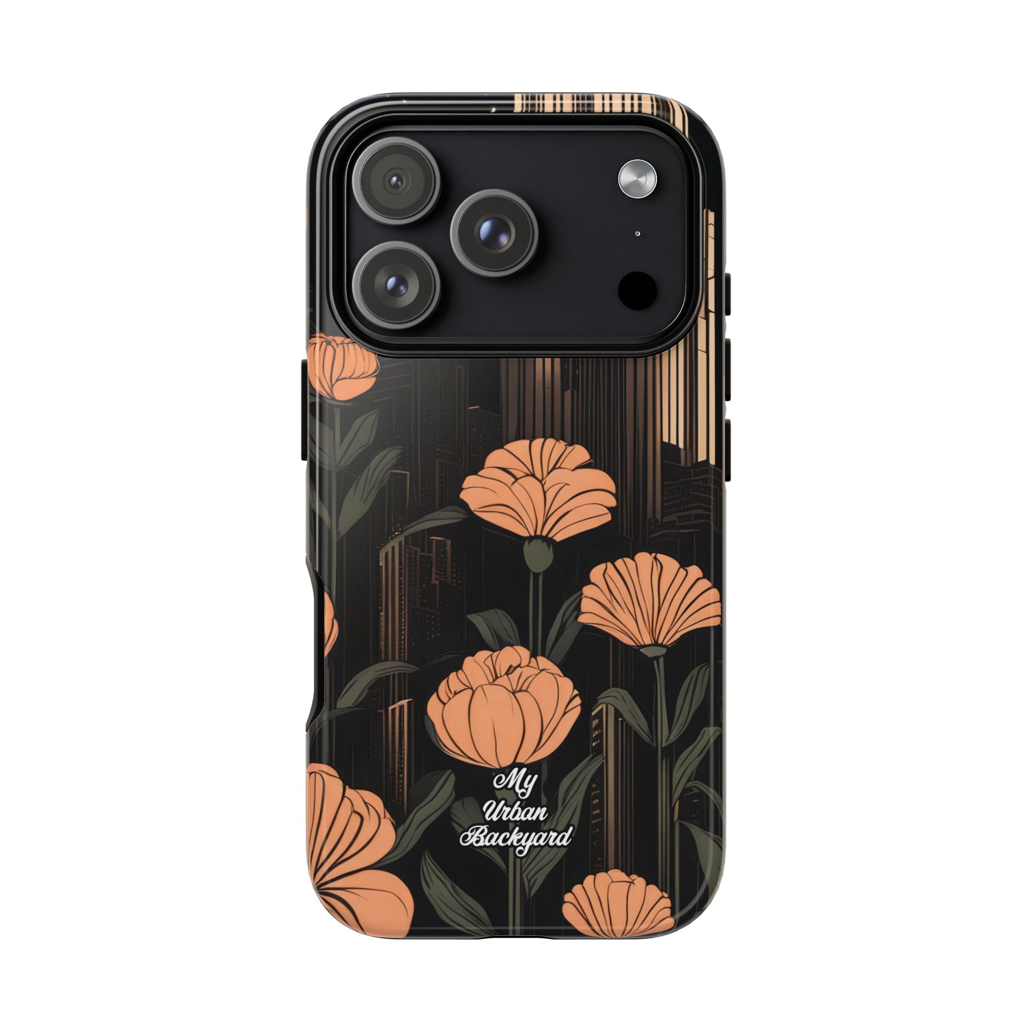 Urban Evening with Flowers, Cell Phone Case