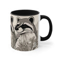 Three Raccoons, Ceramic Coffee Mug