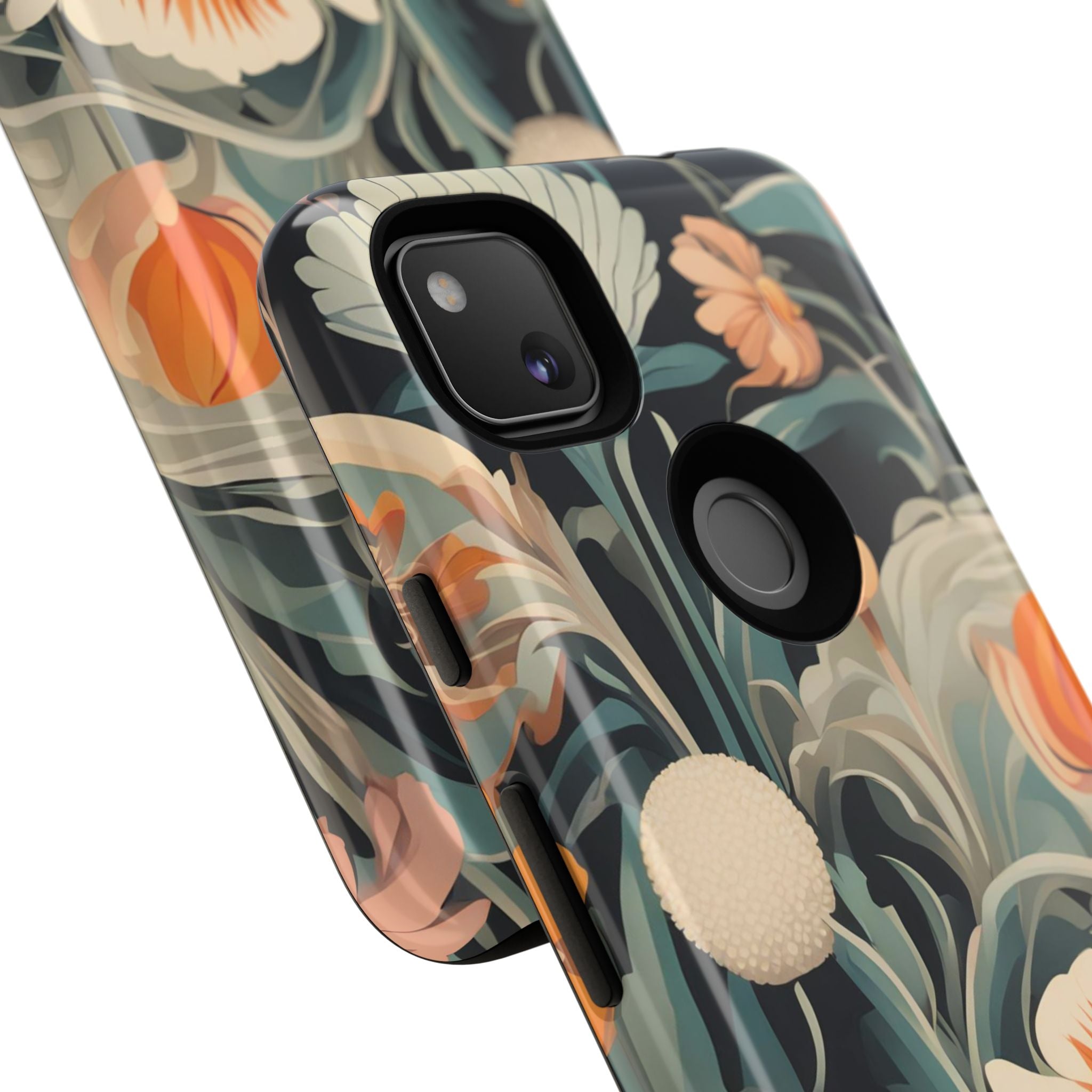 Orange and White Flowers, Cell Phone Case - Apple, Samsung, Google Pixel