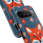 Fox with Flowers, Cell Phone Case - Apple, Samsung, Google Pixel