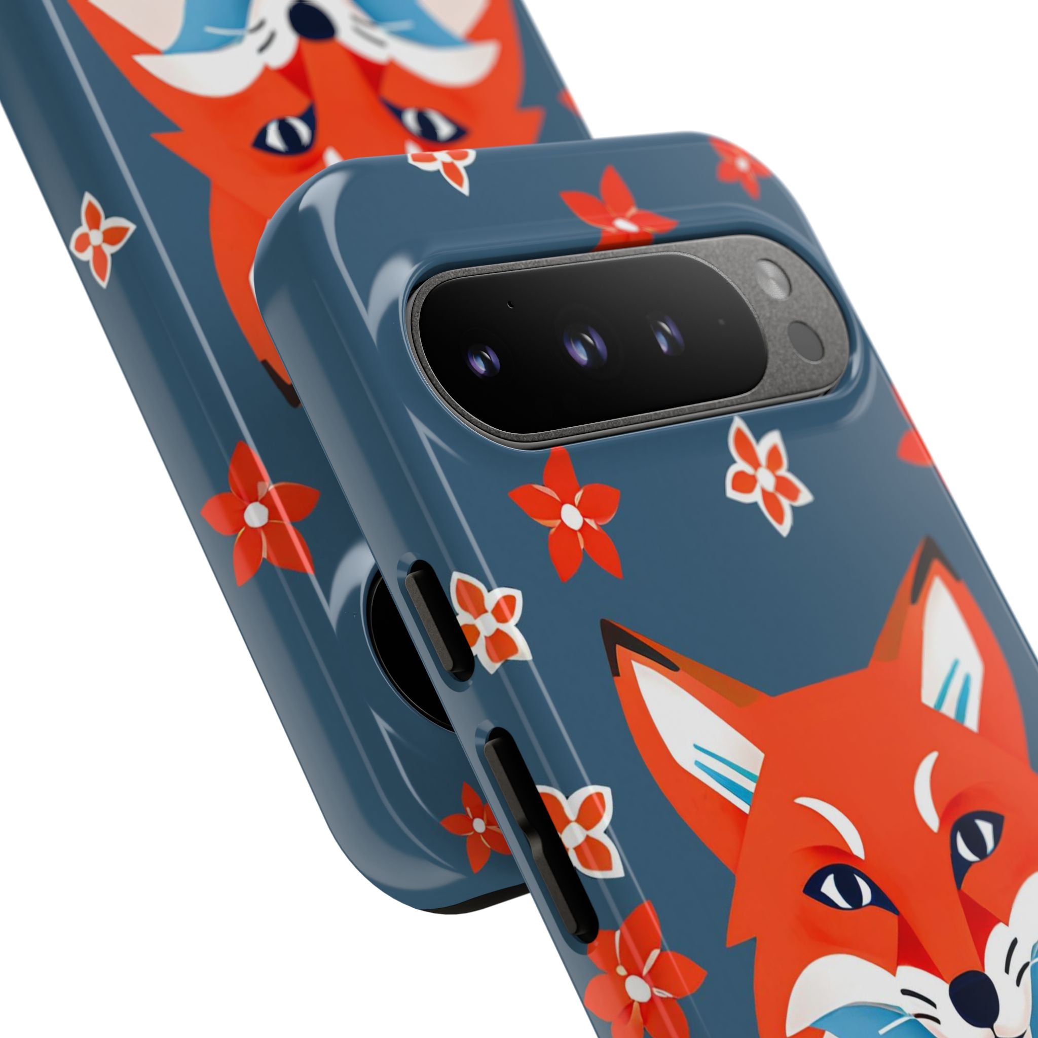 Fox with Flowers, Cell Phone Case - Apple, Samsung, Google Pixel