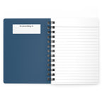 Red, White & Blue Floral Spiral Journal