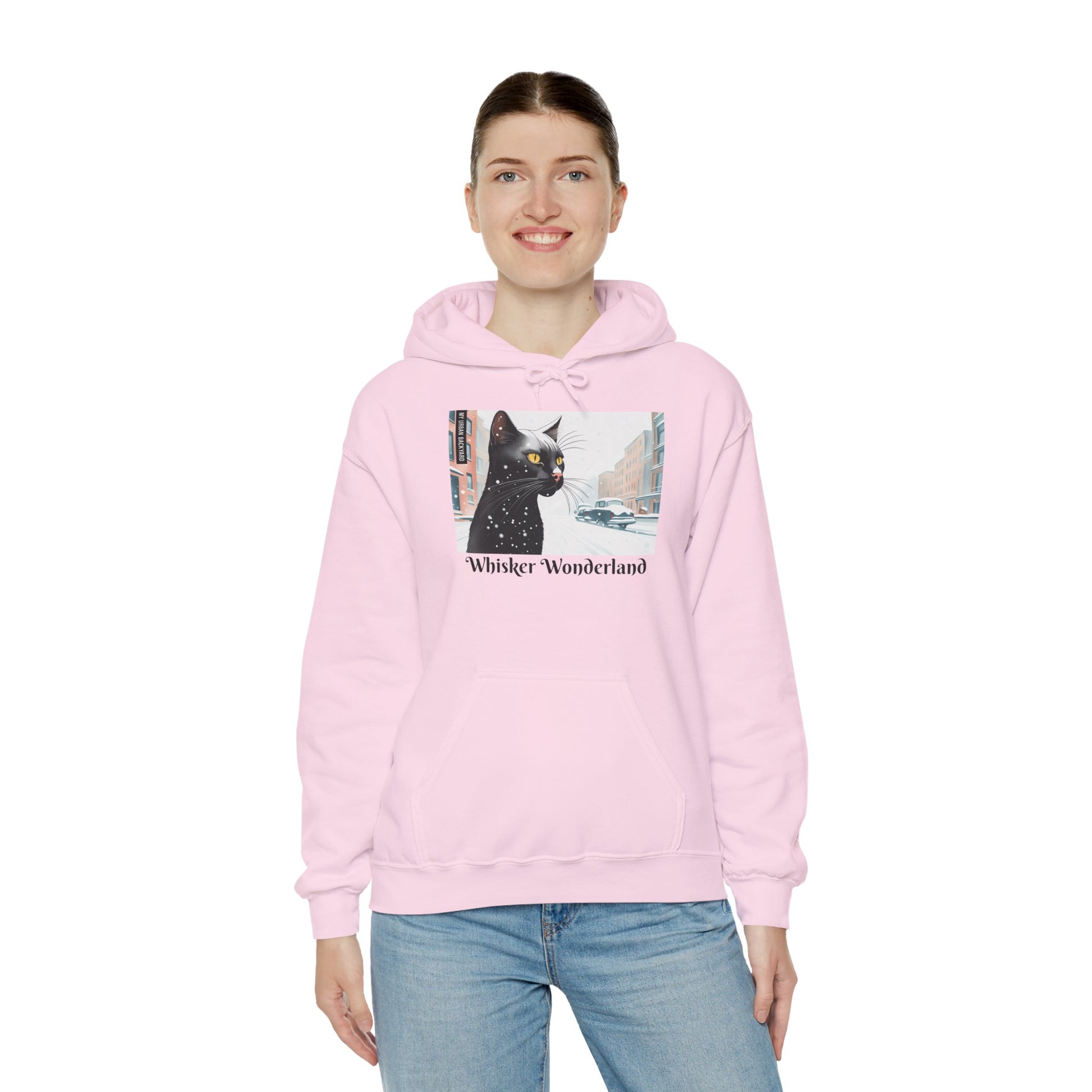Whisker Wonderland Cat Hoodie, Cozy Graphic Sweatshirt for Cat Lovers, Perfect Gift for Pet Owners, Casual Wear, Unique Art Apparel
