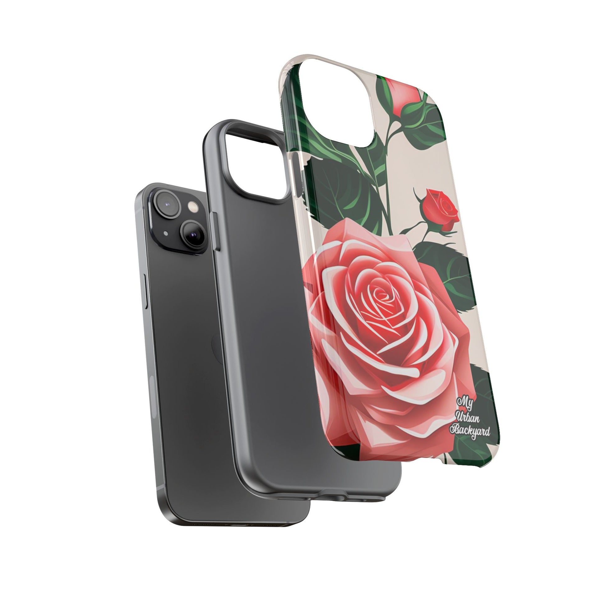 Pink Rose Flowers, Cell Phone Case - Apple, Samsung, Google Pixel