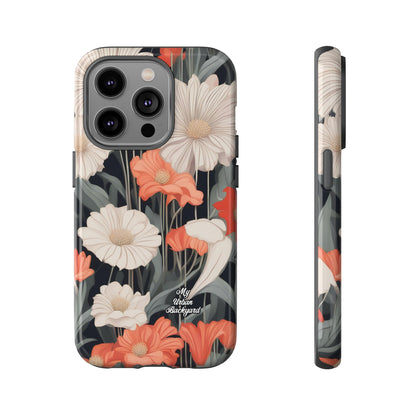 Art Deco Flowers, Cell Phone Case - Apple, Samsung or Google Pixel