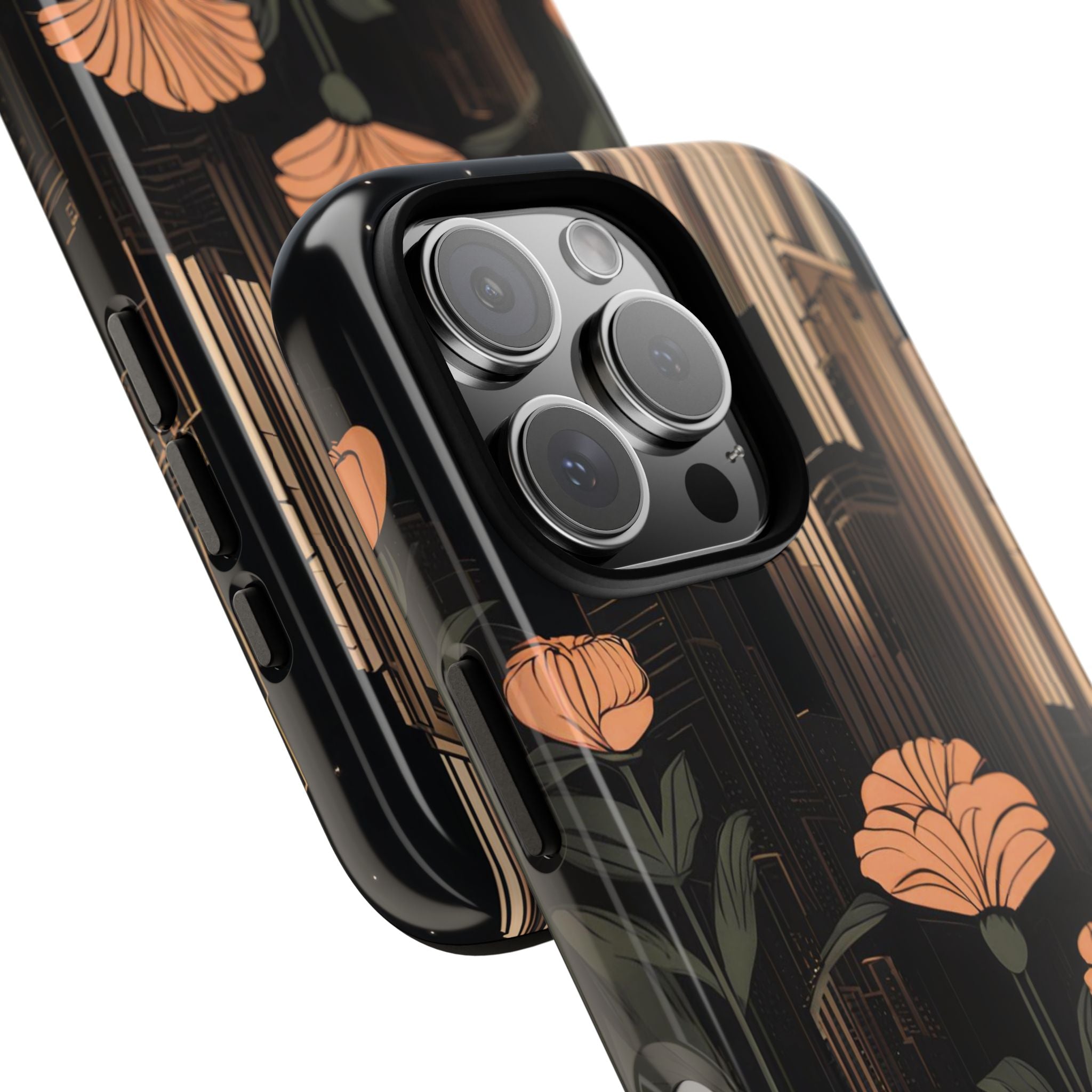 Urban Evening with Flowers, Cell Phone Case