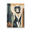Art Deco City Cat Hardcover Journal (Lined)