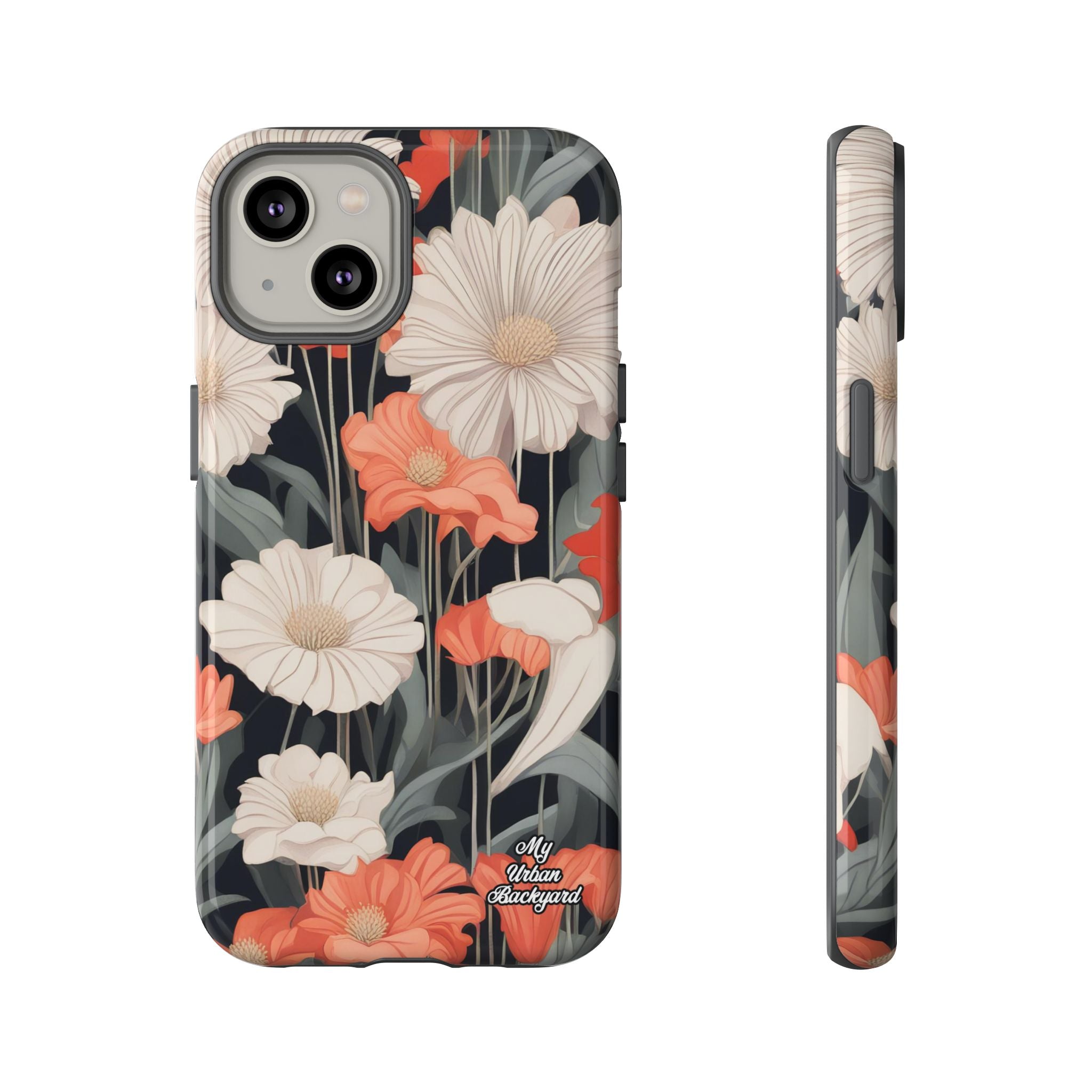 Art Deco Flowers, Cell Phone Case - Apple, Samsung, Google Pixel