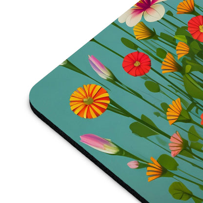 Computer Mouse Pad, Non-slip rubber bottom, Wildflowers