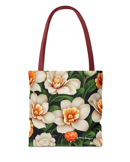 Pretty Flowers Tote Bag with Cotton Handles For Everyday Use, 3 Sizes