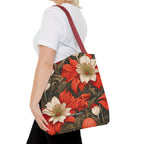 Holiday Flowers, Tote Bag with Cotton Handles