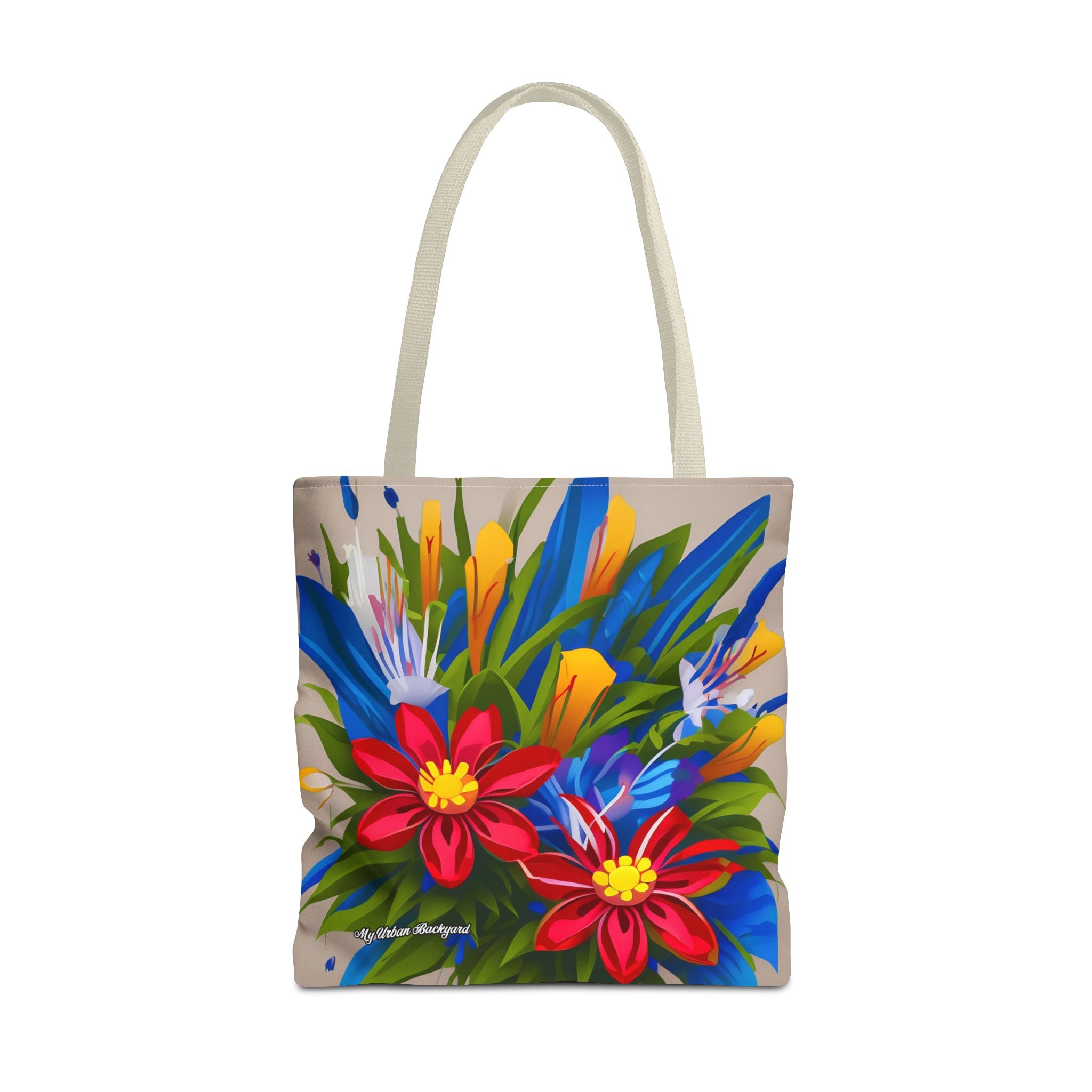 Vibrant Wildflowers Tote Bag with Cotton Handles For Everyday Use, 3 Sizes
