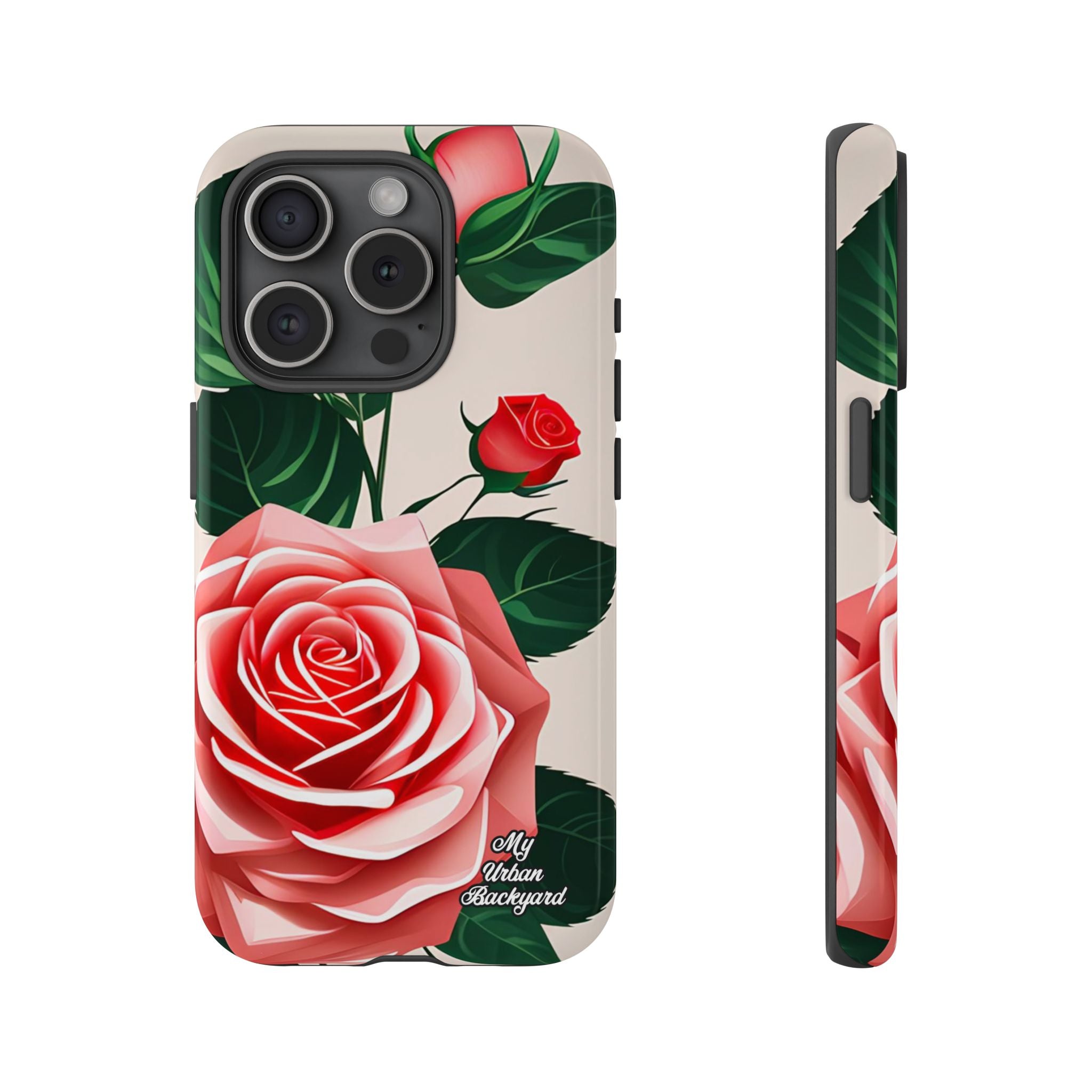 Pink Rose Flowers, Cell Phone Case - Apple, Samsung, Google Pixel