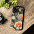 Orange and White Flowers, Cell Phone Case - Apple, Samsung, Google Pixel