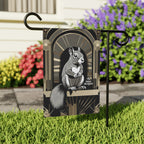 Art Deco Squirrel, Garden Flag