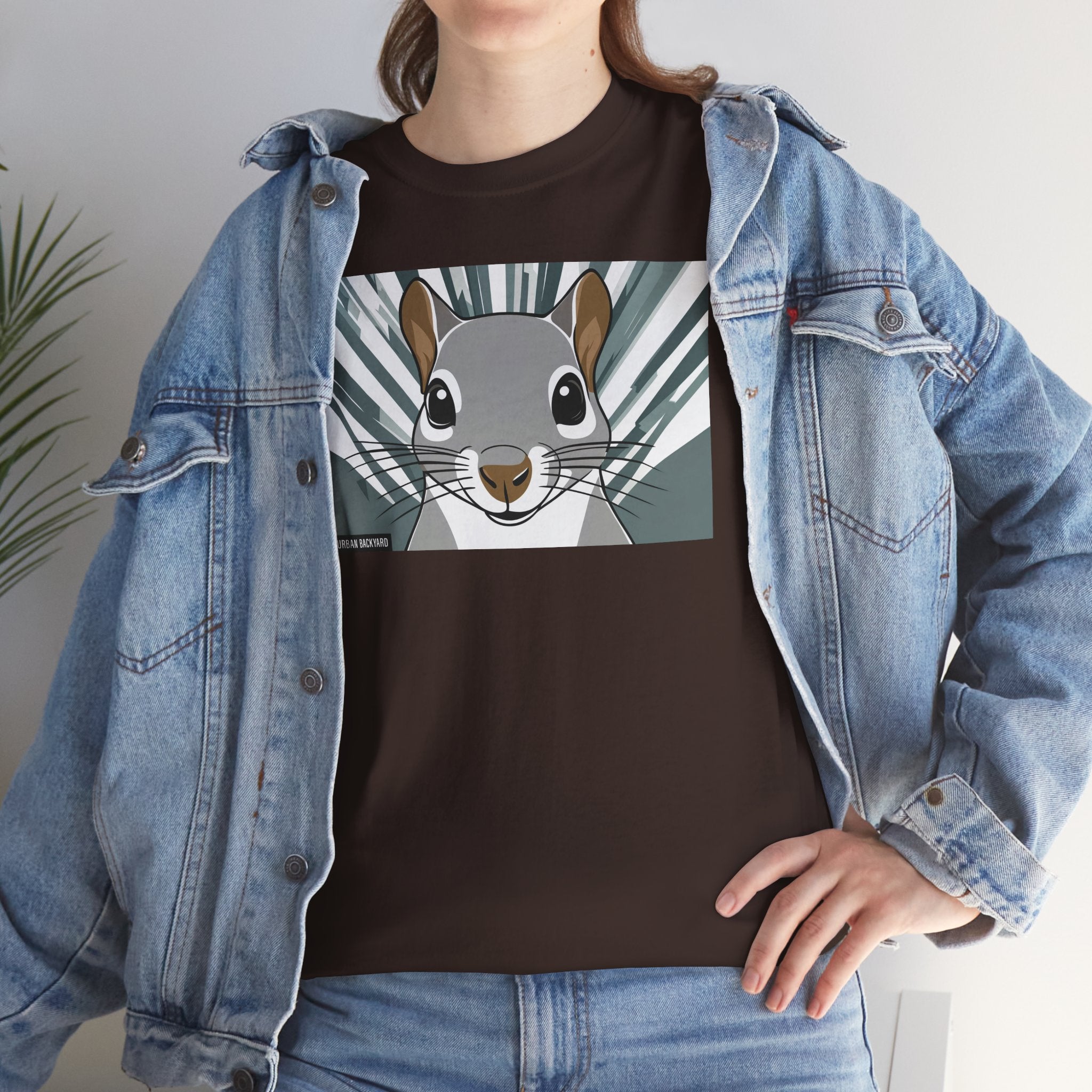 Cute Squirrel Graphic Tee, Unisex Cotton T-Shirt, Nature Lover Gift, Animal Art Top, Casual Wear