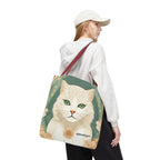 Blanca Purrington, Cat Tote Bag with Cotton Handles For Everyday Use, 3 Sizes