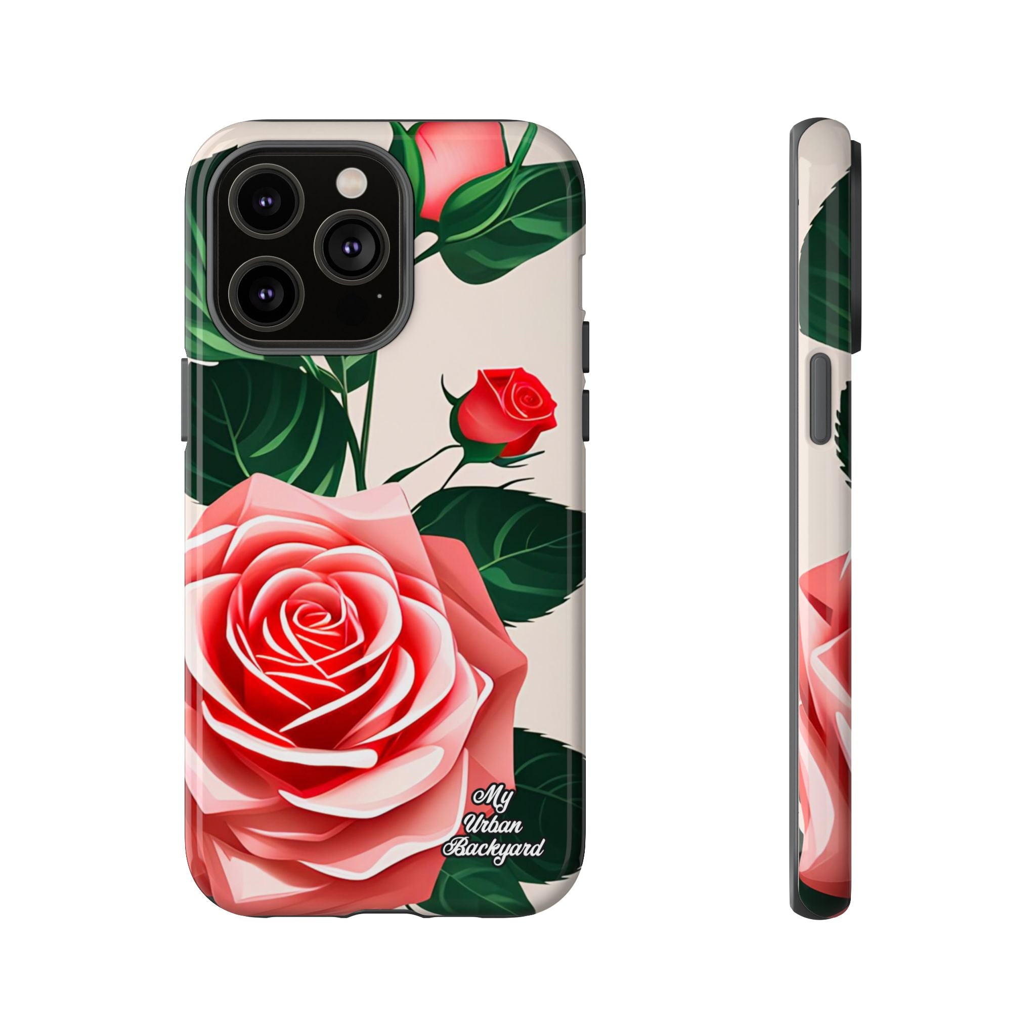 Pink Rose Flowers, Cell Phone Case - Apple, Samsung, Google Pixel