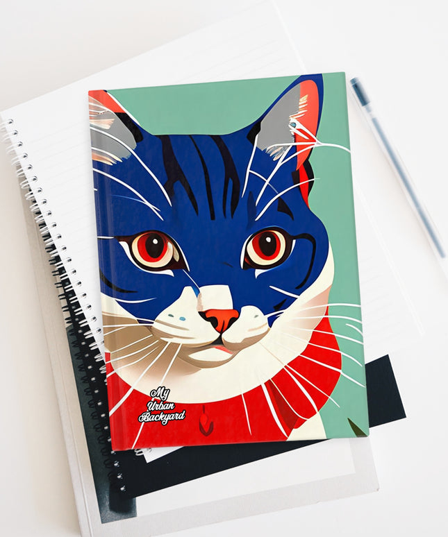 Blue Cat, Hardcover Notebook Journal - Write in Style