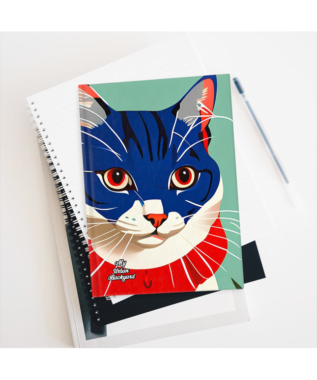 Blue Cat, Hardcover Notebook Journal - Write in Style