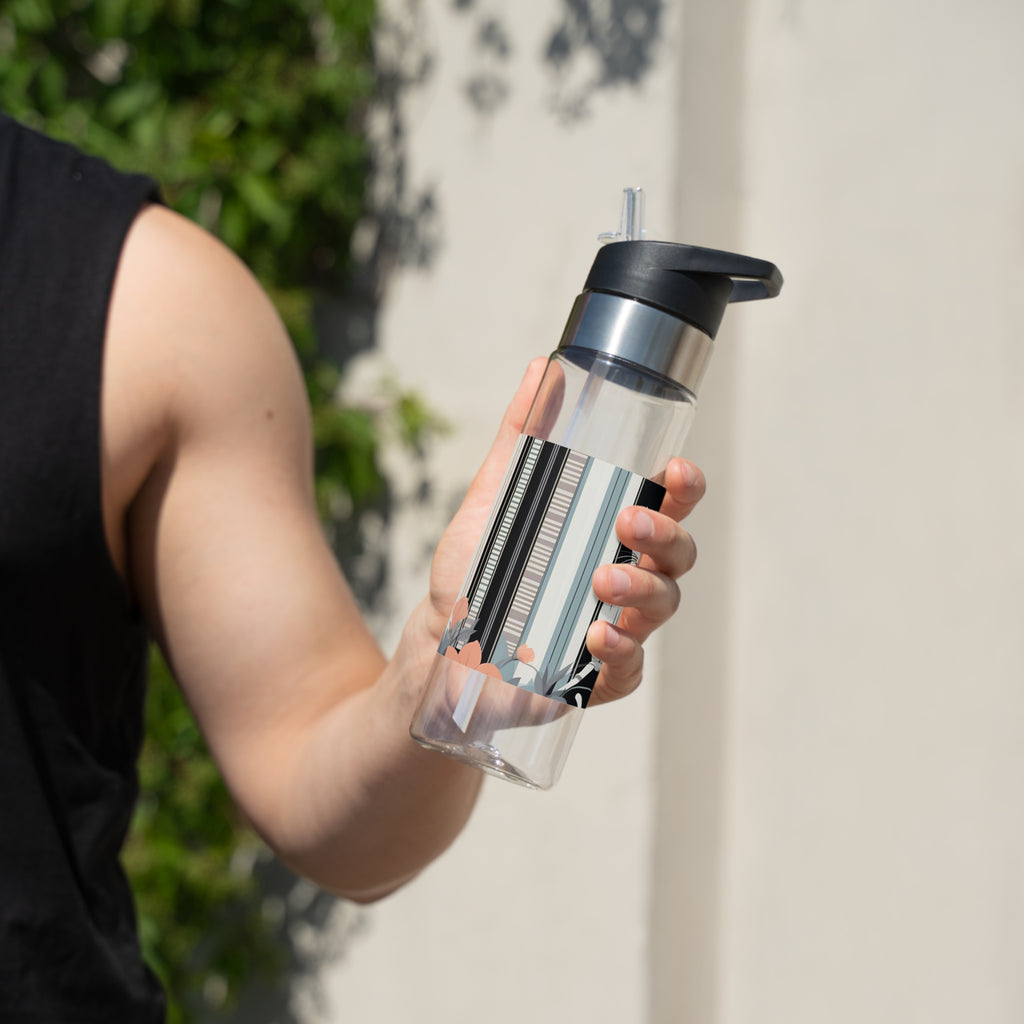 Navi Starbloom, Cat 20oz Sport Water Bottle, BPA-Free, Tritan™ plastic