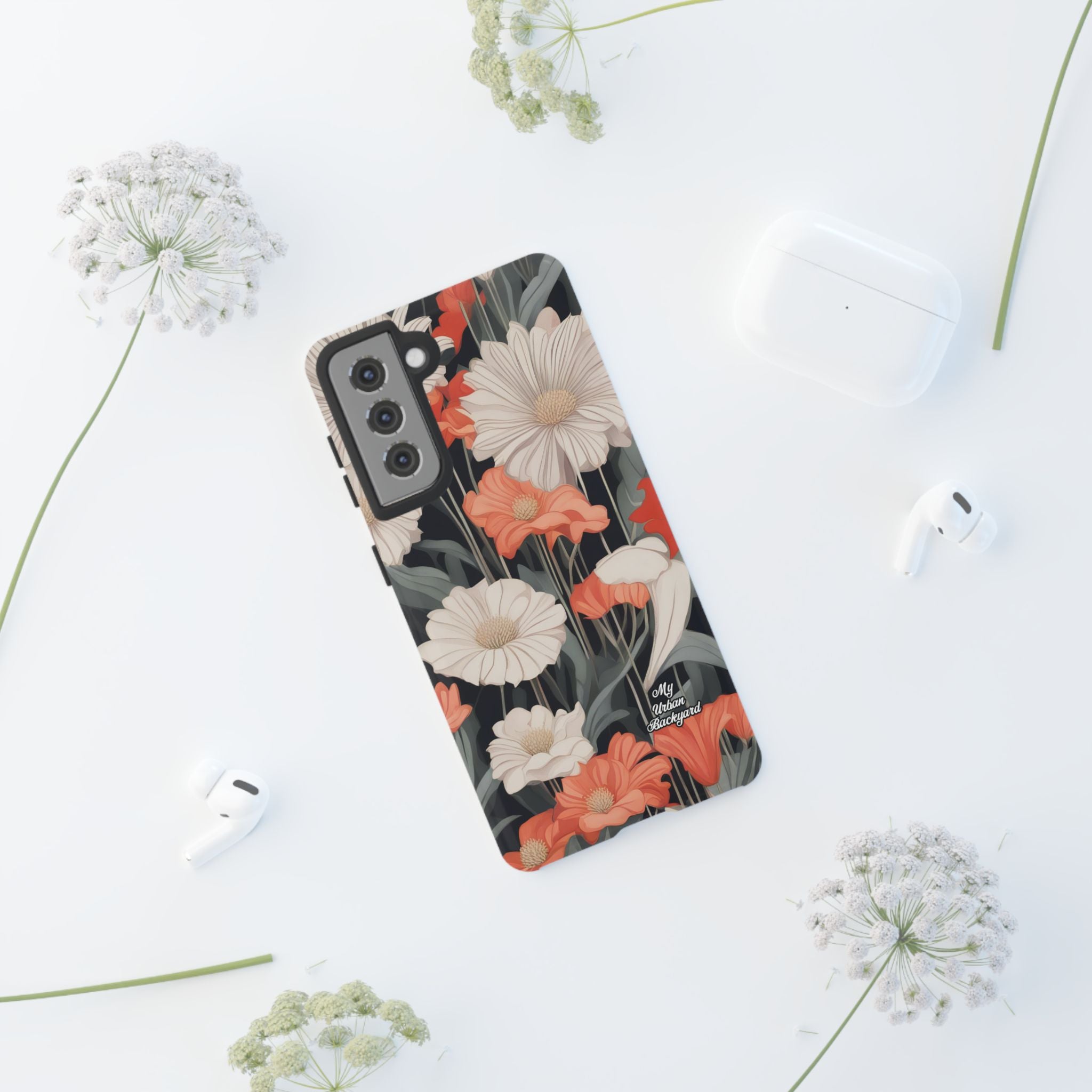 Art Deco Flowers, Cell Phone Case - Apple, Samsung, Google Pixel
