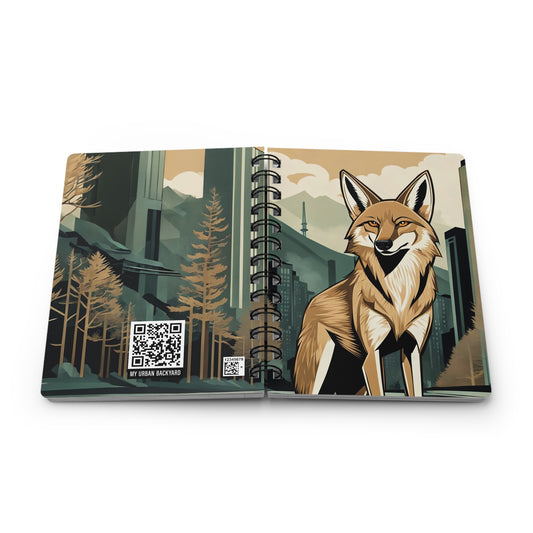 Urban Forest Coyote Spiral Journal