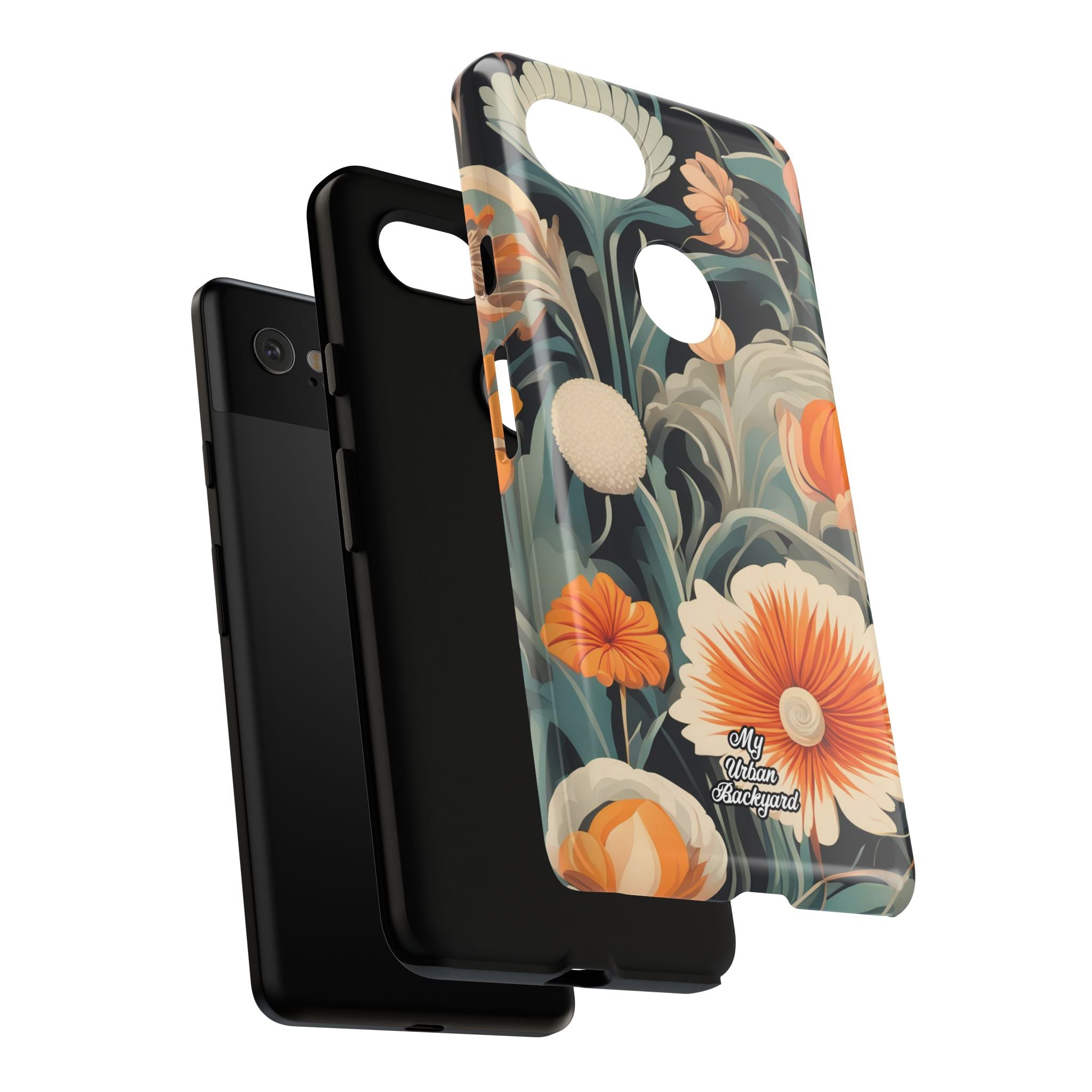Orange and White Flowers, Cell Phone Case - Apple, Samsung, Google Pixel