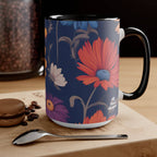 Ceramic Mug for Coffee, Tea, Hot Cocoa. Home/Office, Fun Wildflowers