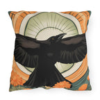 Flying Crow, Throw Pillow