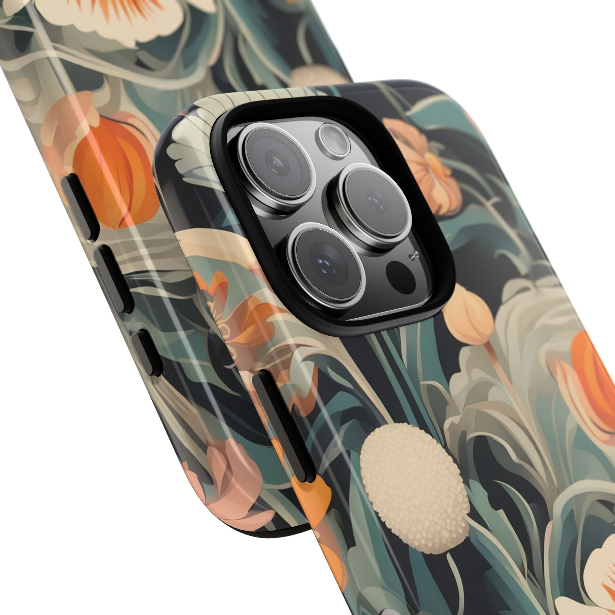 Orange and White Flowers, Cell Phone Case - Apple, Samsung, Google Pixel